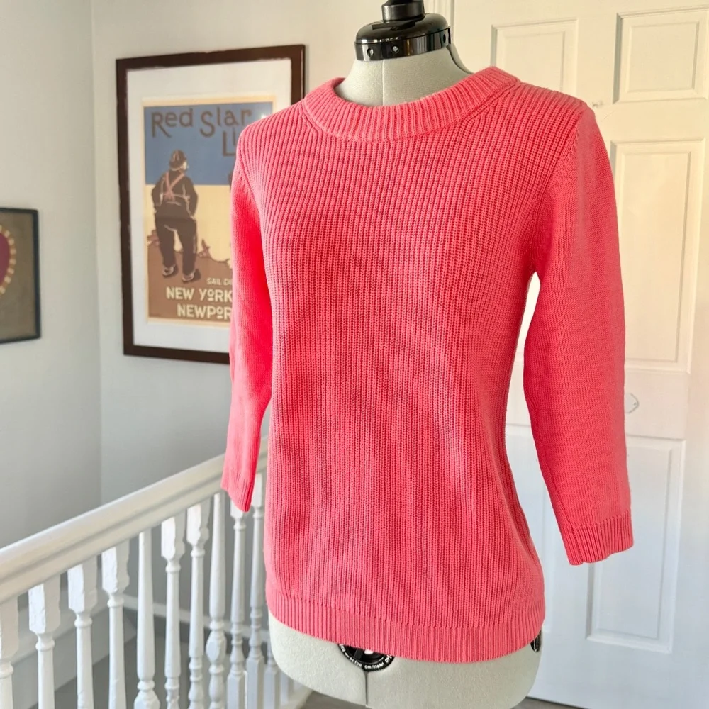 J. Crew Ribbed 100% Merino Wool Crew Neck Sweater (size S)